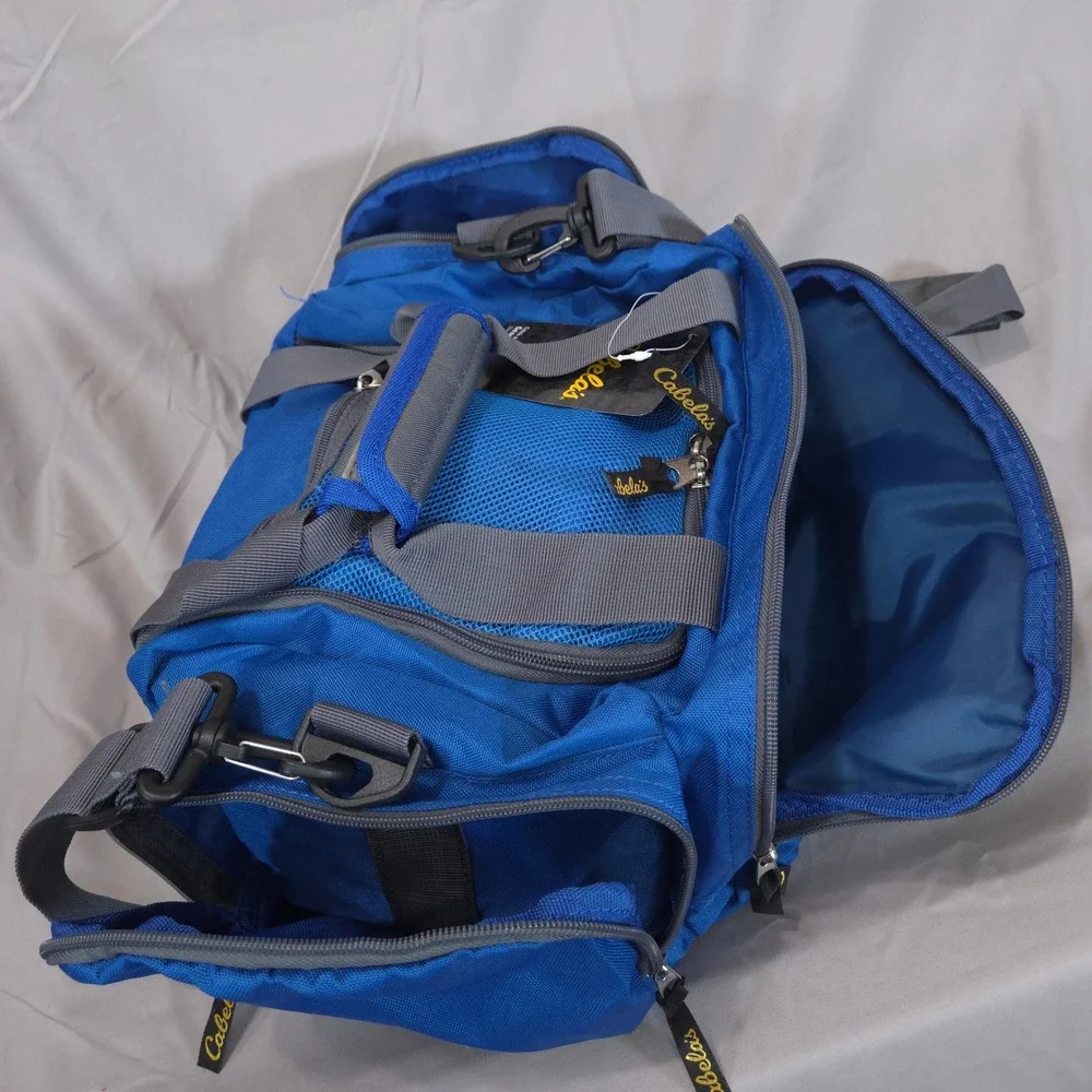 Cabelas Catch-All Gear Bag Weather Resistant 6 Pocket Fishing Hunting Travel NWT